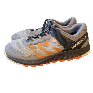 Merrell Wildwood Shoes Sneaker Mens 11.5 Gray Orange Low Trail Hiking J067681